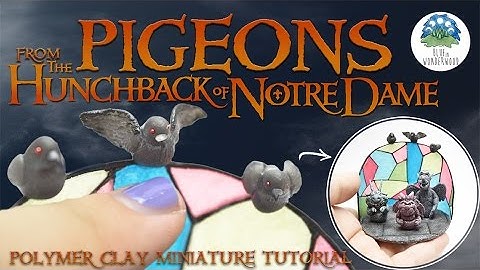 Three Pigeons from The Hunchback of Notre Dame - Gargoyles Polymer Clay Tutorial