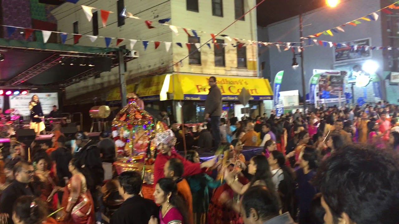 garba Night at Indian (Newark Ave) streetjersey City2018 YouTube