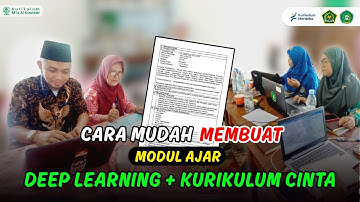 CARA BUAT MODUL AJAR DEEP LEARNING & KURIKULUM CINTA:  (hanya 10 Menit) || PASTI BISA‼️