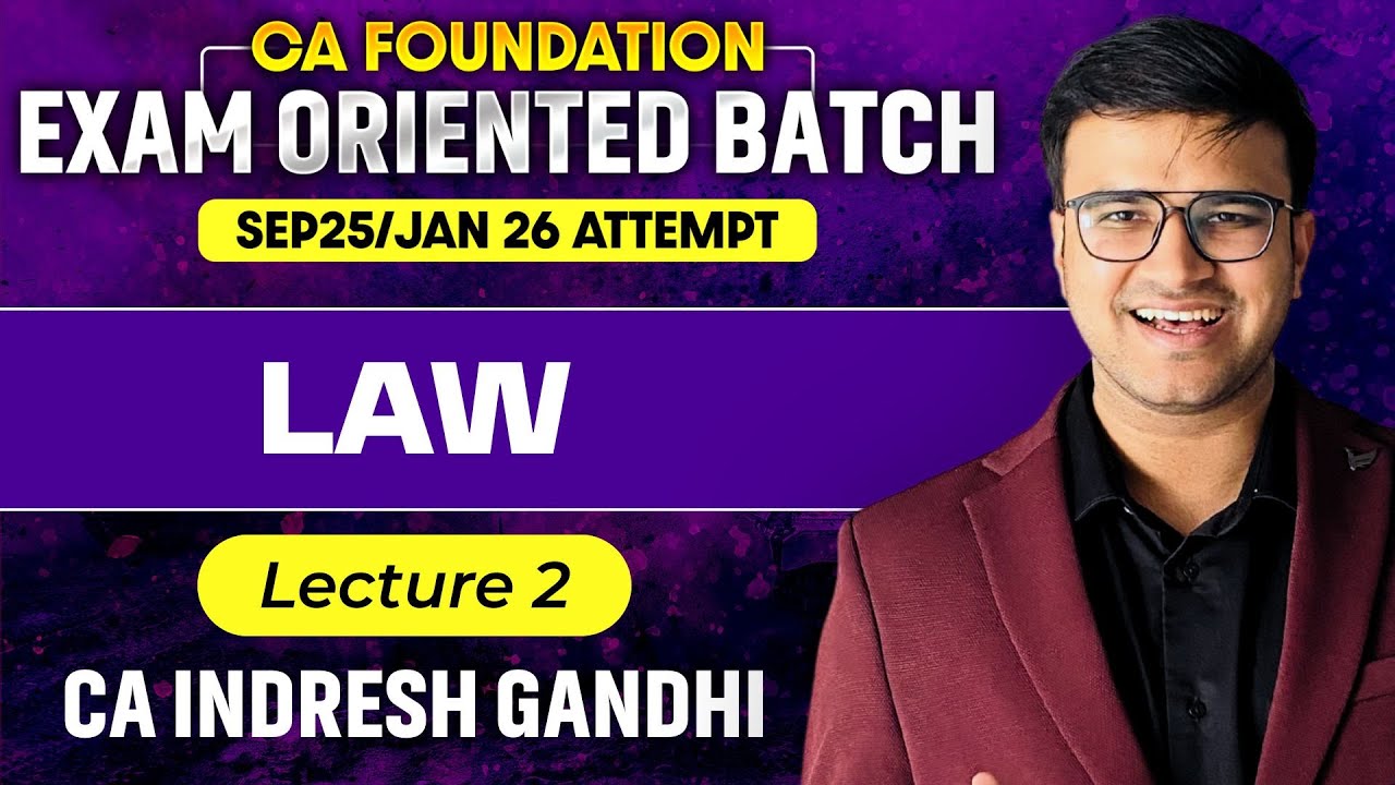 CA Foundation Exam Oriented Batch | CA Foundation Sep 25/ Jan26 ...