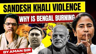 SandeshKhali Violence | Violent Protest in Sandeshkhali Demanding Arrest of Absconding TMC Leader