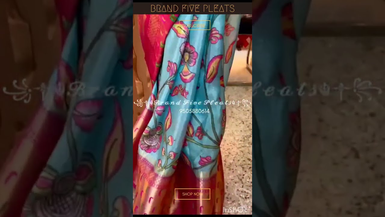 five pleats sarees