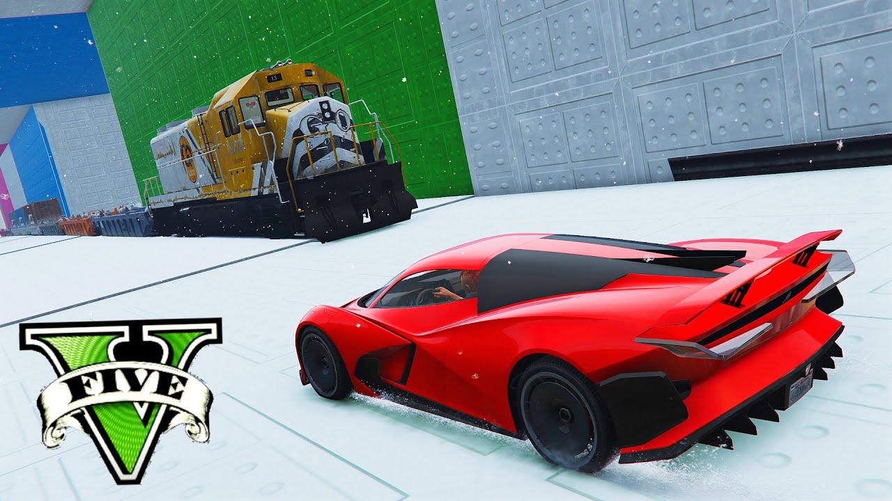 GTA V Online: O TREM INVADIU O VAI E VEM!!!