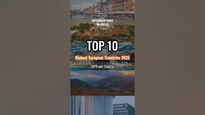 Top 10 Richest Countries in Europe 2025 💰 (GDP per Capita) #europe  #economy  #top10