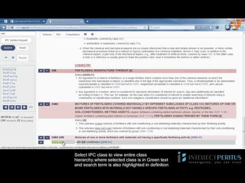 International Patent Classification (IPC) Basic Tutorial