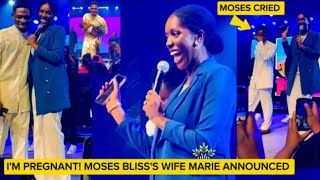 Moses Bliss CRIED! Crowd SCREAMS As Marie ANNOUNCED She Is PREGNANT Good News #mosesbliss #trending