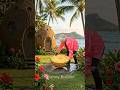 DIY Concrete Pineapple Stepping Stones Build Into Tropical Beachside Garden Path