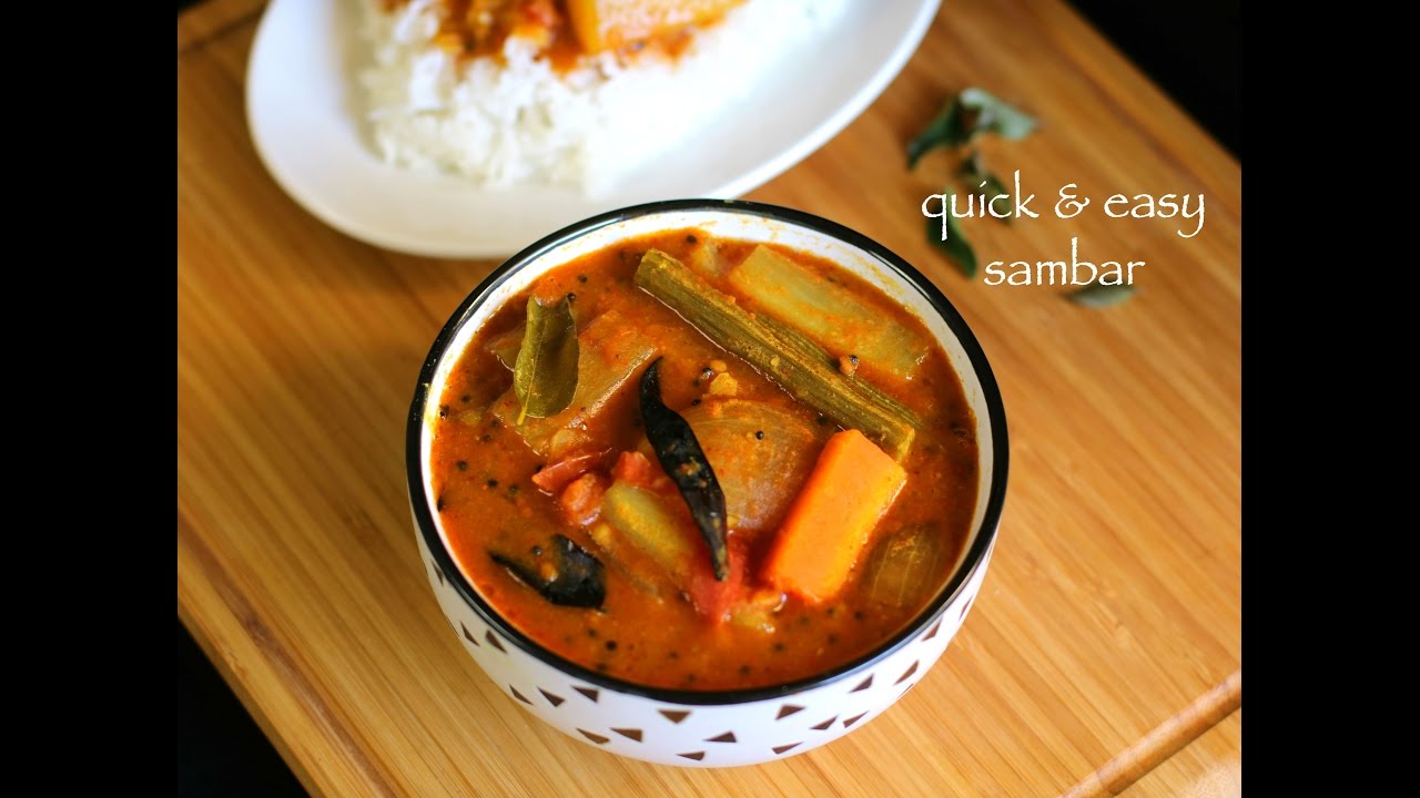 sambar recipe | vegetable sambar recipe | quick mixed veg sambar recipe | Hebbar Kitchen