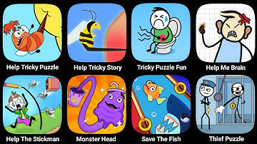 Help Me Tricky Puzzle,Help Me Tricky Story,Help Stickman Tricky Puzzle VS Tricky Story,Help Me Brain