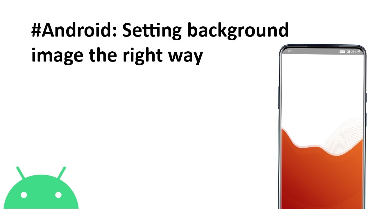 Android Setting Activity background image (Right way) - YouTube