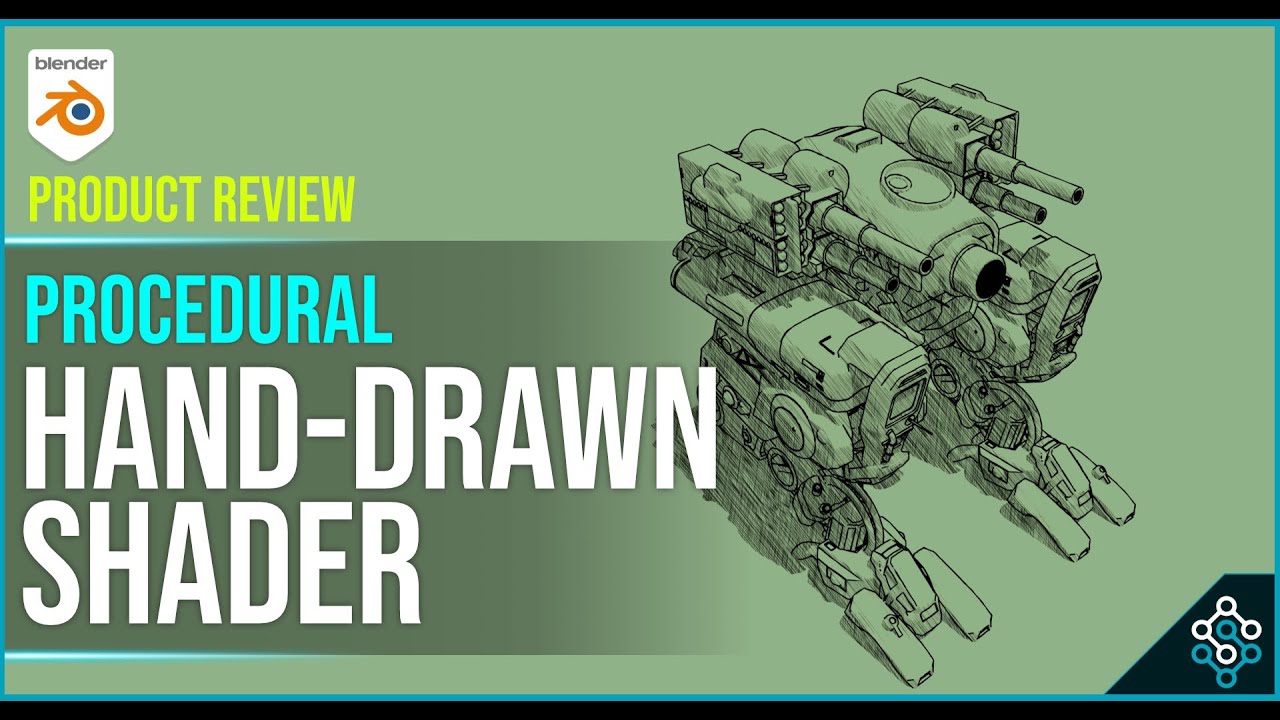 Procedural Hand Drawn shader demo for Blender free for patreons YouTube