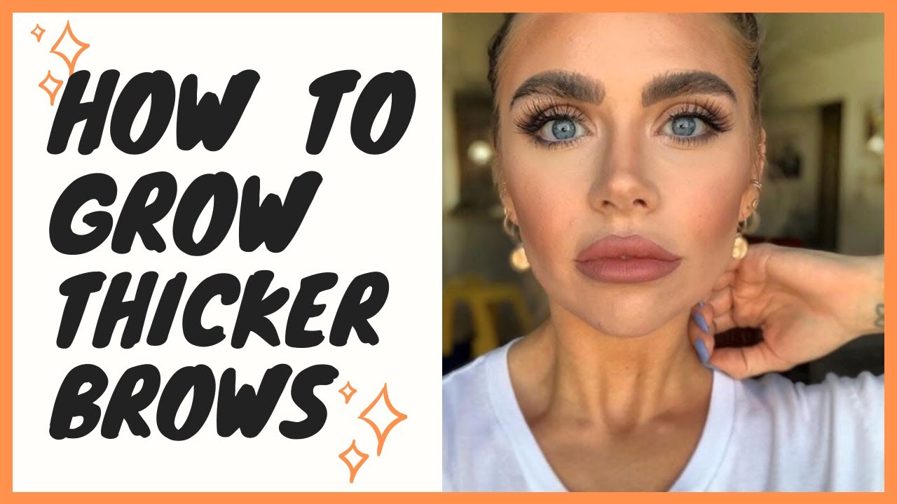 HOW TO GROW THICKER EYEBROWS | EASY + FAST | EYEBROW HACK ...