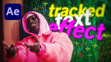 Motion Tracked Animated Text Effect - After Effects Tutorial