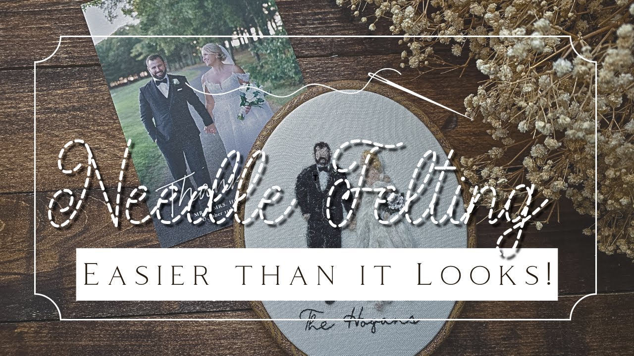 Needle Felt Wedding Portrait| Only My 3rd Portrait!