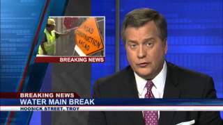 Water main break closes part of Hoosick Street in Troy