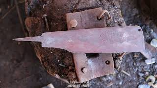 Forged In Fire To Make A New Knife From An Old Rusted Bill Hook.