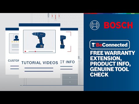 BeConnected from Bosch Power Tools | FREE WARRANTY EXTENSION, PRODUCT INFO, GENUINE TOOL CHECK