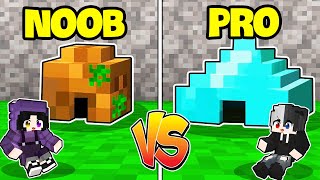 Noob Ruby Và Siro Thử Thách 24h Chọn Nhà TÍ HON Siêu AN TOÀN Để Sống Trong Minecraft !