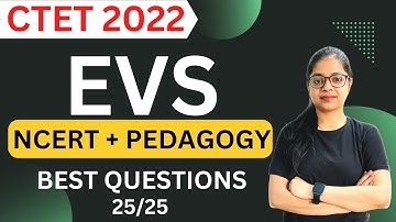 CTET EVS Pedagogy | CTET EVS NCERT Based Questions | CTET 2022 Marathon Class | by Rupali Jain