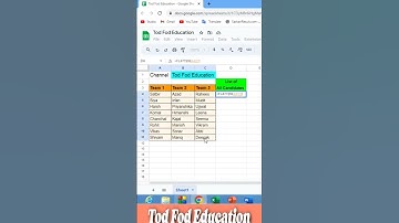 Flatten in #googlesheets #microsoft  #excel #msexcel #shorts #computer #education