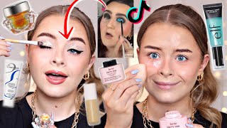 TIKTOK MADE ME BUY IT!! Testing viral makeup 🤔