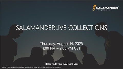 SalamanderLive Collections