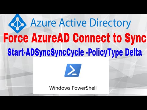 Azure AD Connect Powershell Sync Force Status Now Commands