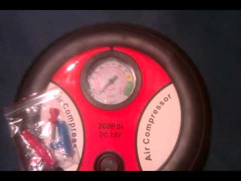 Electric Car Tire Inflating Pump Portable Air Compressor Bottom Random  კომპაქტური ელექტრო ნასოსი