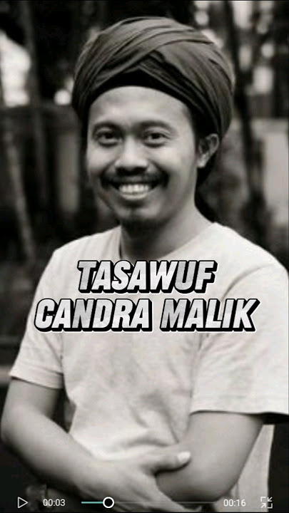 Candra Malik tokoh sufi Indonesia