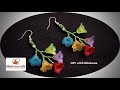 Multi color Bell flower - Acrylic Beaded Earring