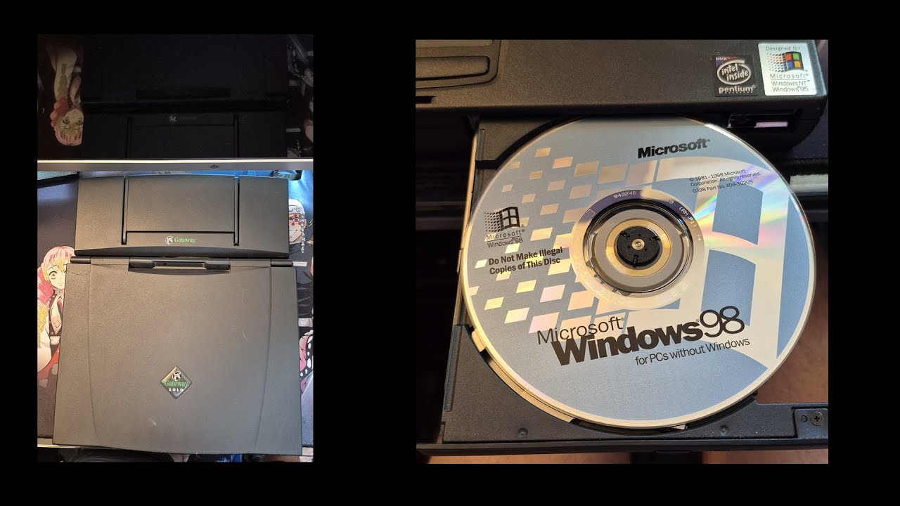 Installing Windows 98 First Edition on Gateway Solo 2500 (Using