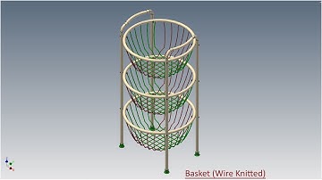 Basket-Wire Knitted (Volume-2) Autodesk Inventor Tutorial