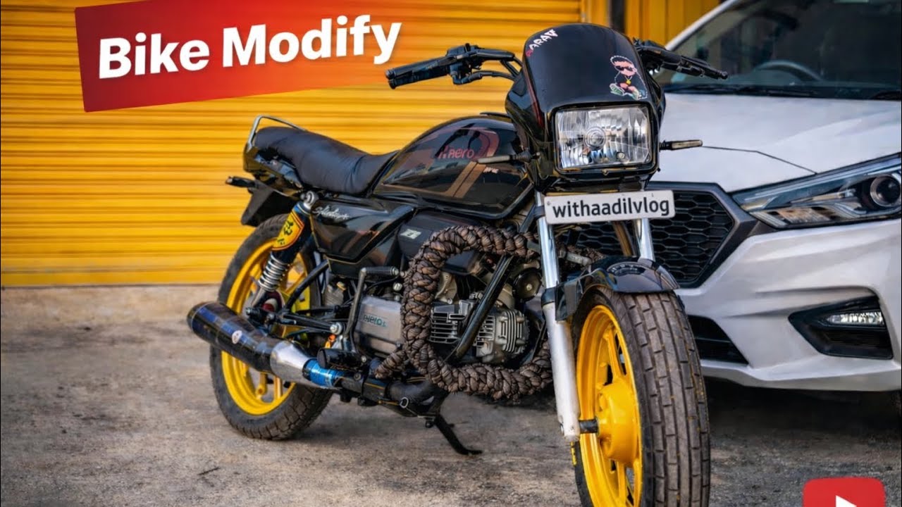 Splender bike modify 🤩#withaadilvlogs