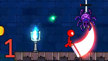 Red Stickman Master - Gameplay Walkthrough | Part-1 Level-1-20