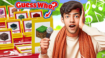 GUESS THE BLOCK IN MINECRAFT CHALLENGE! ( Singing Edition)