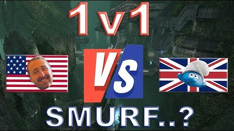 USA Hippie vs British Smurf! Intense 1v1!