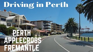 DRIVING IN PERTH | APPLECROSS | FREMANTLE ( Western Australia) 2021