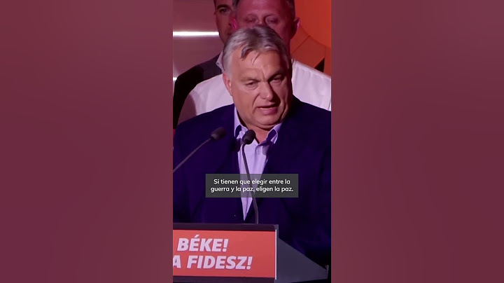 Viktor Orbán celebra la victoria de su partido en las elecciones europeas en Hungría #shorts