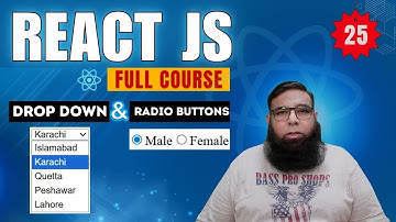 React JS Tutorial #25 | Radio Button & Dropdown Menu in React | React Form Handling Explained