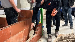 Bricklaying with new concept bricks