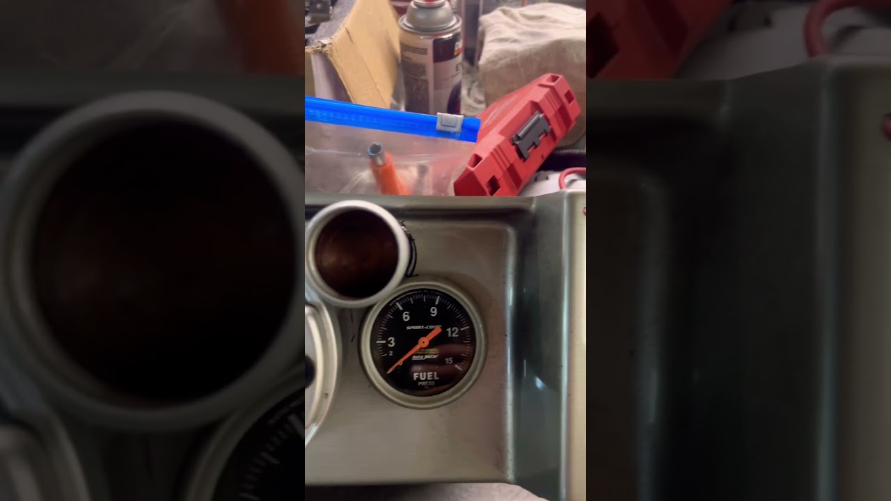 79. Sydney Camaro instrument panel gauge installation, Auto meters.