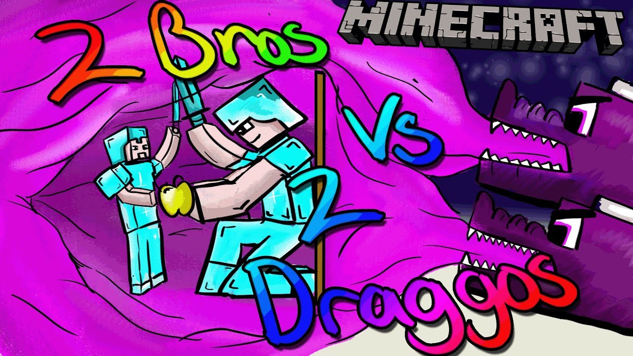 gaming logo Helping My 7 Year Old Brother Beat 2 Glitched Ender Dragons at Once in Minecraft
