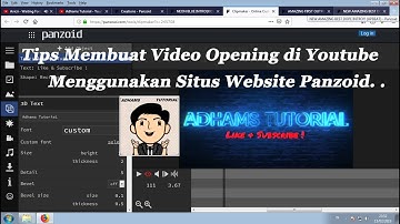 Cara membuat intro youtube keren - melalui website panzoid