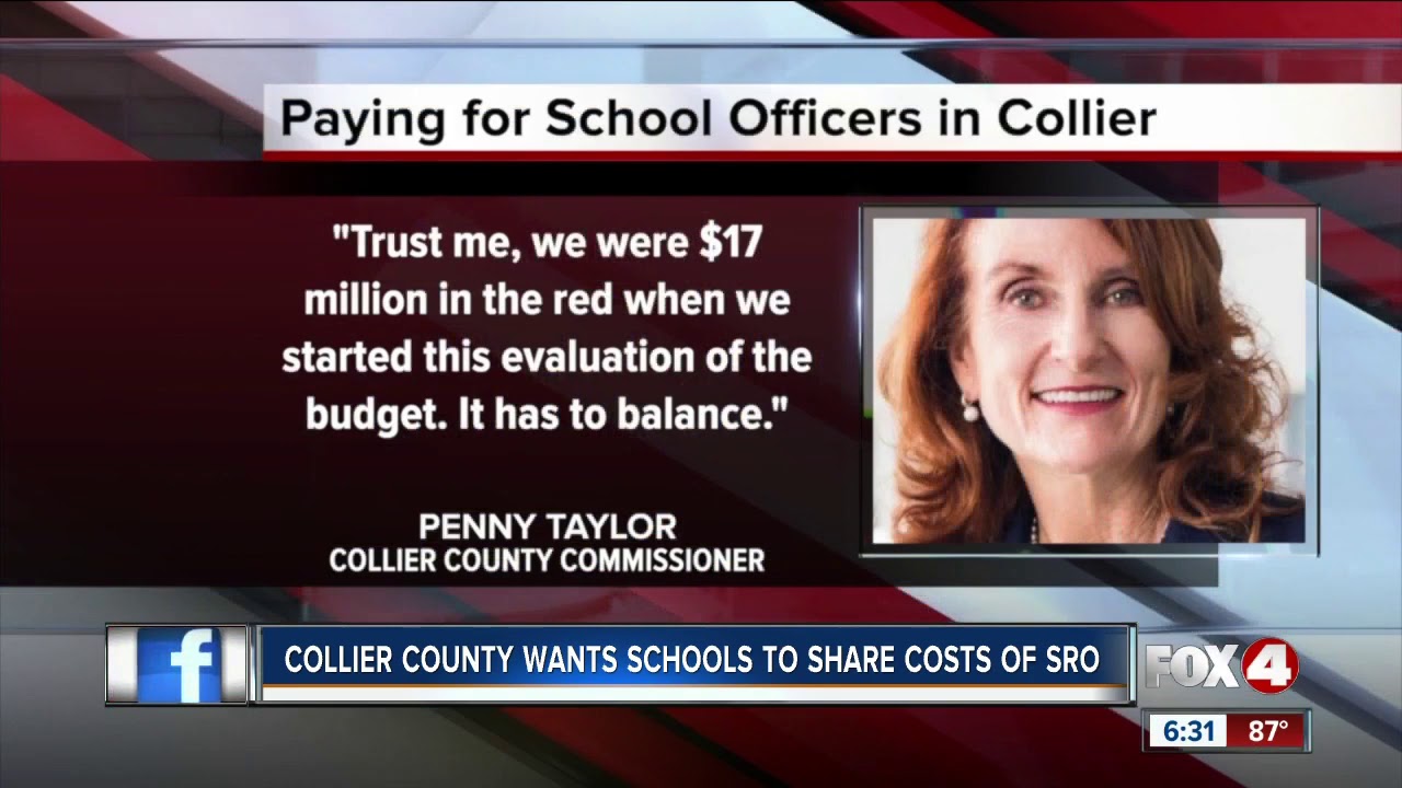 Collier county wants district to share costs for school resource officers - YouTube