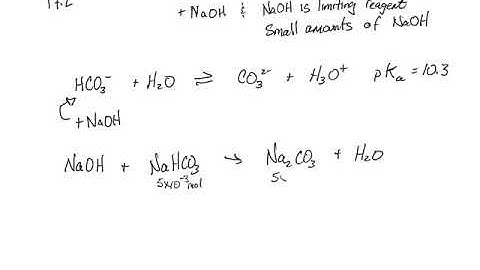 Buffer Expt Part 2 - NaOH as Limiting Reagent