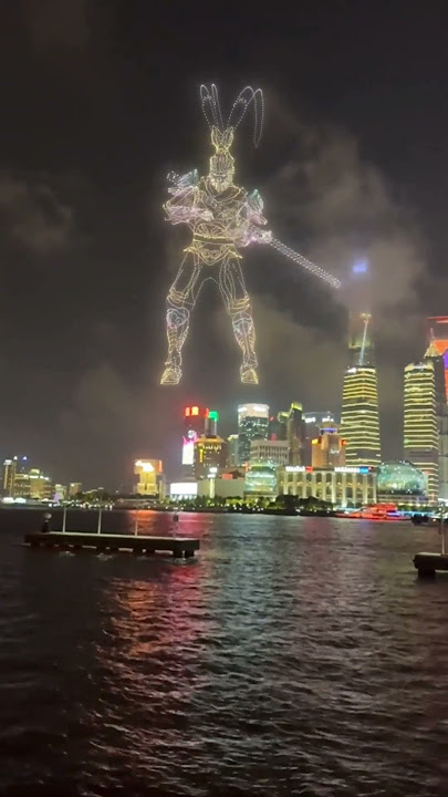 Next level China Drone and fireworks together #china #droneshow #fireworks #nextlevel
