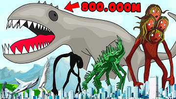 TREVOR HENDERSON GIANTS SIZE COMPARISON! (Cartoon Animation)