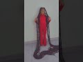 Crazy long dreadlocks this young girl sweeping the ground