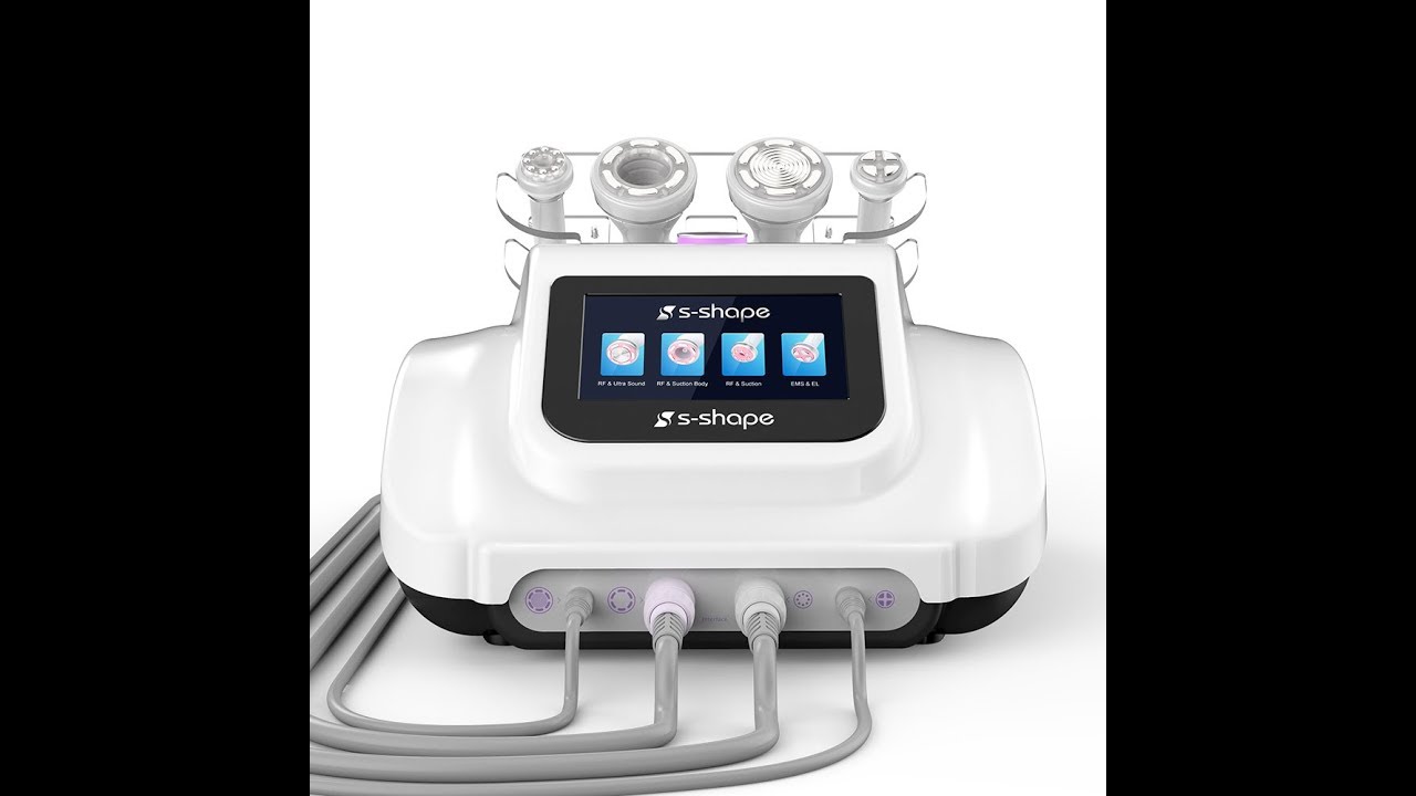 S-SHAPE How to Do Facial Lymphatic Detoxification by Ultrasound +RF Radio Frequency Treatment