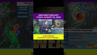 WEATHER FORECAST TODAY 5AM Update - August 2, 2026 #weatherreels #WeatherUpdate #UlatPanahon
